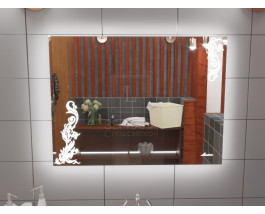 Зеркало для ванной с подсветкой Венеция 110х70 см