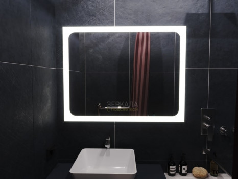 Зеркало для ванной с подсветкой Неаполь 120х80 см