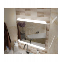 Зеркало с подсветкой для ванной комнаты Салерно 100х90 см