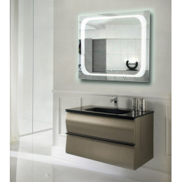 Зеркало с подсветкой для ванной комнаты Атлантик 100х90 см